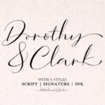 Dorothy Clark Script Font Poster 1