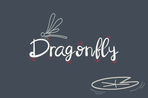 Dragonfly Font Poster 1