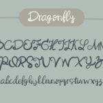 Dragonfly Font Poster 3