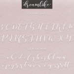 Dreamlike Script Font Poster 2