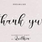 Dreamlike Script Font Poster 5