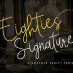 Eighties Signature Font Poster 1