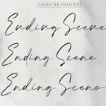 Ending Scene Font Poster 2