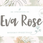 Eva Rose Font Poster 1