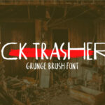 FCK Trasher Font Poster 1