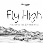 Fly High Font Poster 1