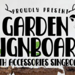 Garden Signboard Font Poster 1