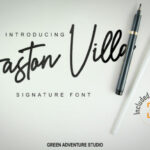 Gaston Villa Font Poster 1