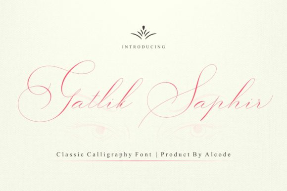 Gatlik Saphir Font Poster 1