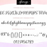 Gloriya Font Poster 5