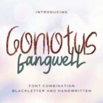 Gonlotus Fangwell Font Poster 1