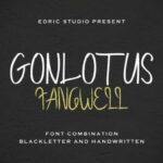 Gonlotus Fangwell Font Poster 2