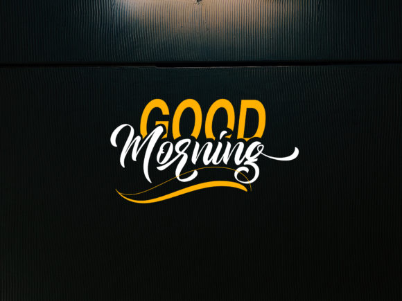 Good Morning Font Poster 1