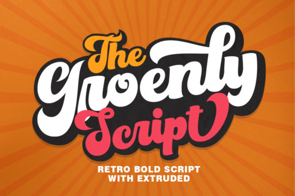 Groenly Script Font Poster 1