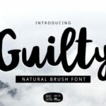 Guilty Font Poster 1