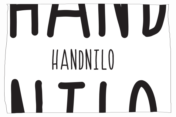 Handnilo Font Poster 1