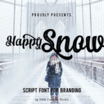 Happy Snow Font Poster 1