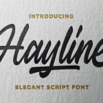 Hayline Font Poster 1