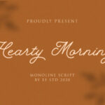 Hearty Morning Font Poster 1