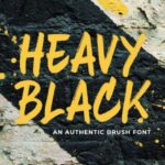 Heavy Black Font Poster 1