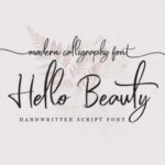 Hello Beauty Font Poster 1