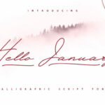 Hello January Font Poster 1