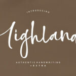 Highland Font Poster 1