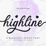 Highline Font Poster 1