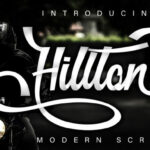 Hillton Modern Script Font Poster 1