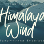 Himalaya Wind Font Poster 1