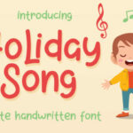 Holiday Song Font Poster 1