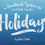 Holidays Font Poster 1