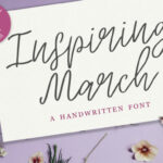 Inspiring March Font Poster 1