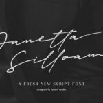 Janetta Silloam Font Poster 1