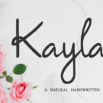 Kayla Font Poster 1