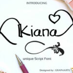 Kiana Font Poster 1