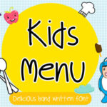 Kids Menu Font Poster 1