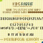 King Rabbit Font Poster 10