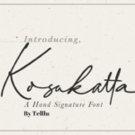 Kosakatta Font Poster 1