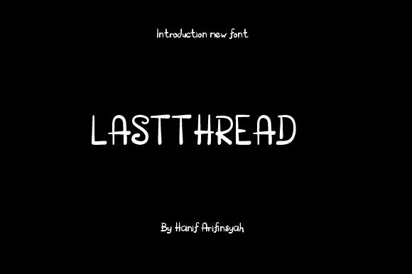 Lastthread Font Poster 1