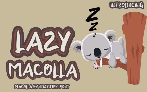 Lazy Macolla Font Poster 1