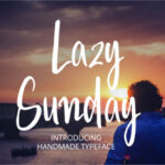 Lazy Sunday Font Poster 1