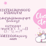 Lazy Unicorn Font Poster 5