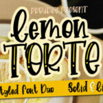 Lemon Torte Font Poster 1