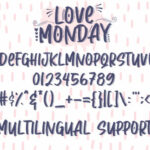 Love Monday Font Poster 6