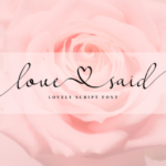 Love Said Font Poster 1