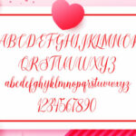 Loveheart Font Poster 6