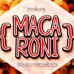 Macaroni Font Poster 1