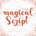 Magical Script Font Poster 1