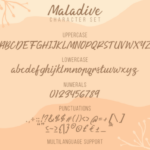 Maladive Font Poster 3